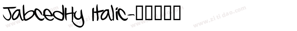 JabcedHy Italic字体转换